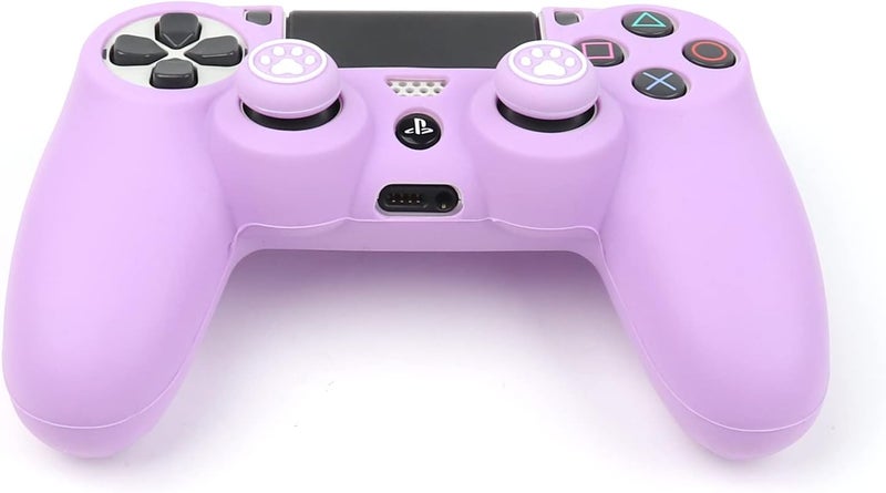 RALAN Purple Controller Skin Silicone for PlayStation 4, Non-Slip Grip Cover Protector Compatible with PS4 Slim/PS4 Pro Controllers with 6 Thumb Grip Caps - Image 5